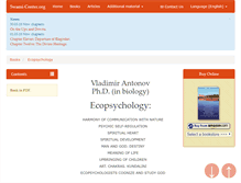 Tablet Screenshot of ecopsychology.swami-center.org